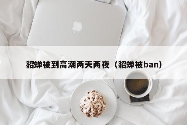 貂蝉被到高潮两天两夜（貂蝉被ban）